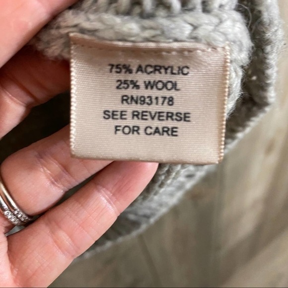 PHILOSOPHY Wool Blend Floral Knit Sweater gray - Picture 5 of 7